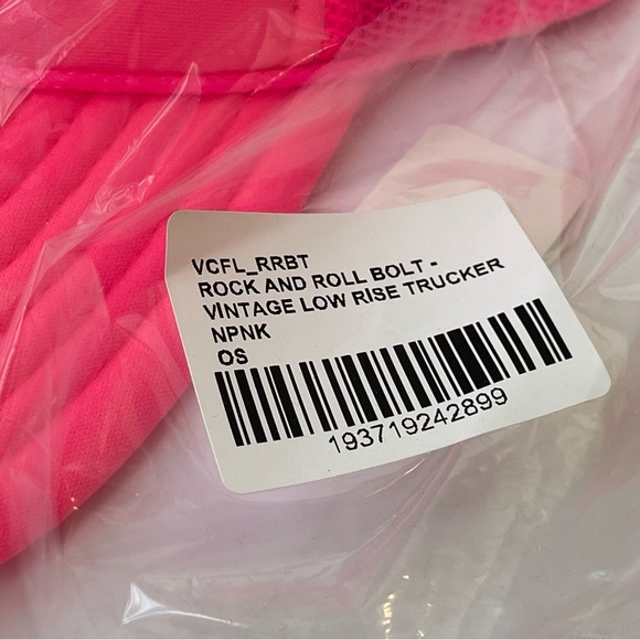 NWT Aviator Nation Neon Pink Trucker Hat Rock & Roll Bolt embroidered patch - Picture 9 of 11